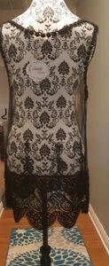 Brand New Lace and Mesh Tank Top Black